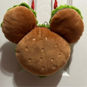 Disney Mickey Hamburger Purse Pouch w/ ID Holder